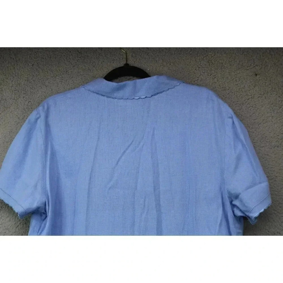 Talbots Linen Blend Midi Button Down Dress-Size 16 - Picture 13 of 15